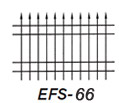 EFS-66 is an industrial only profile, providing the ultimate security for your business. combined with a curved top, nobody is getting over this fence.
